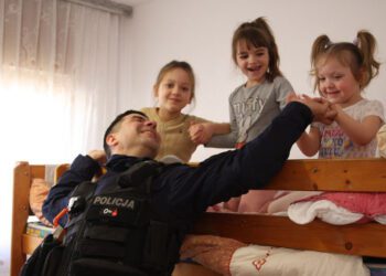 Паліцэйскія далі прытулак бежанцам з Украіны