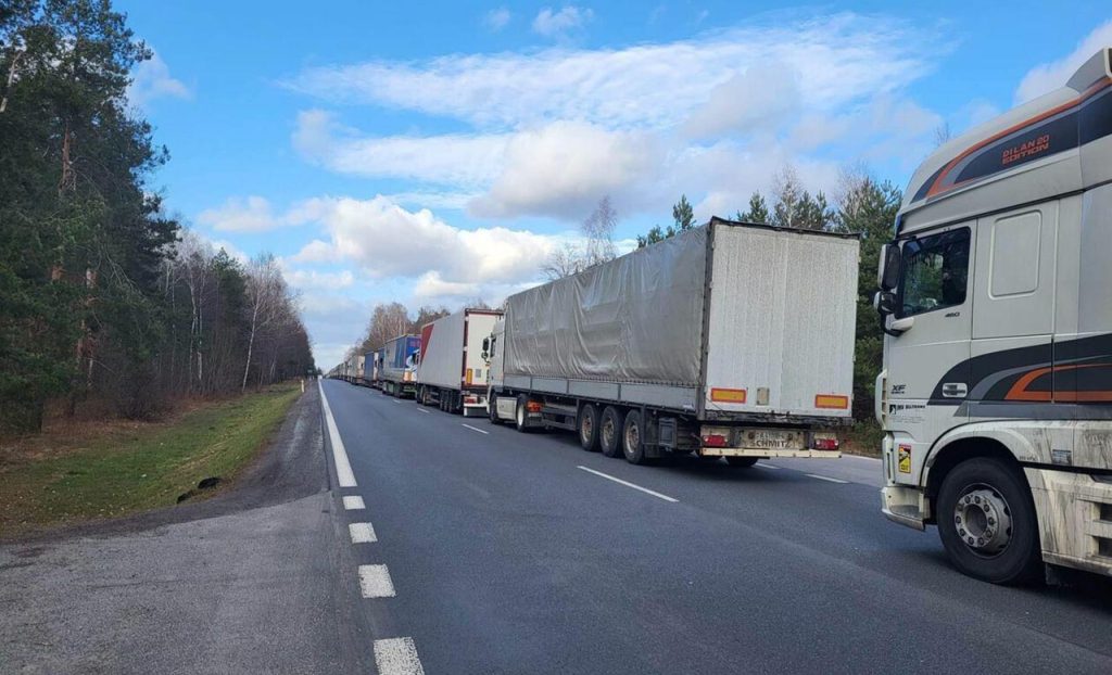 закрытие границы Польши для беларусских грузовиков