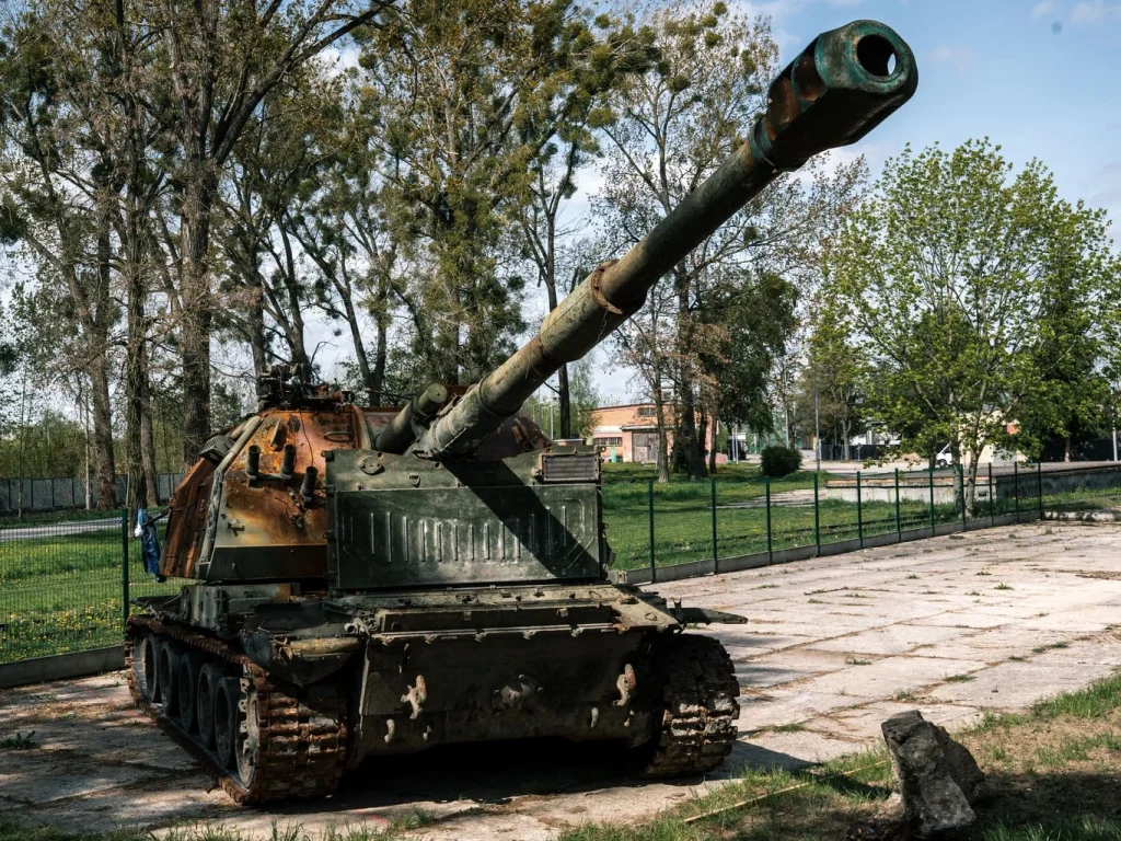 российский танк в Белостоке