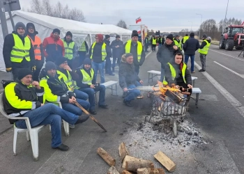 протесты польских фермеров на границе с Украиной