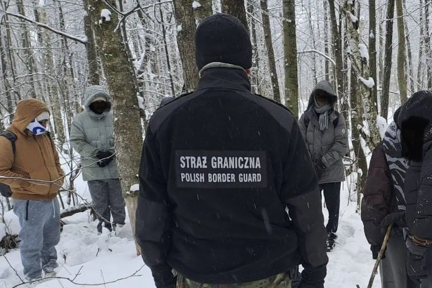мигранты на польско-беларусской границе