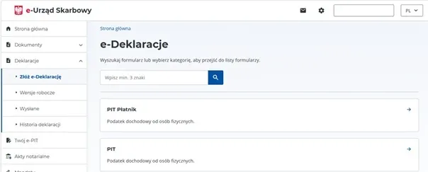 налоговая декларация в Польше