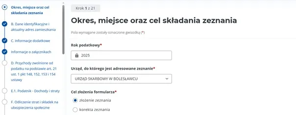 налоговая декларация в Польше